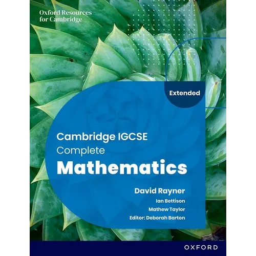 Cambridge IGCSE Complete Mathematics Extended Student Book 6