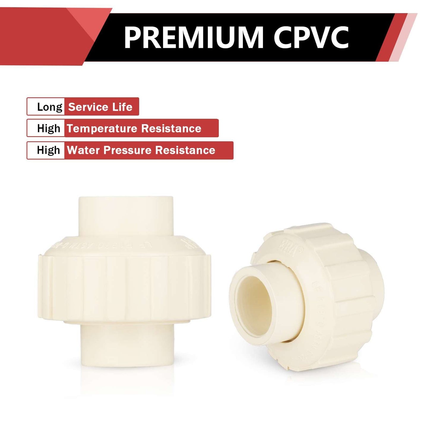 1/2" CTS CPVC Union (Socket with EPDM O-ring Seal)