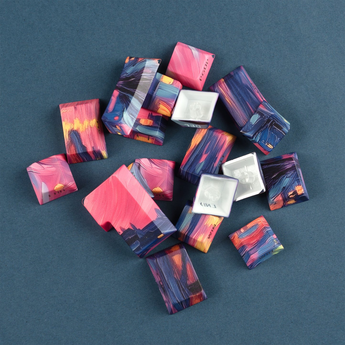 XVX The Starry Night Cherry Profile 131-Key Dye Sublimation PBT Keycap Set