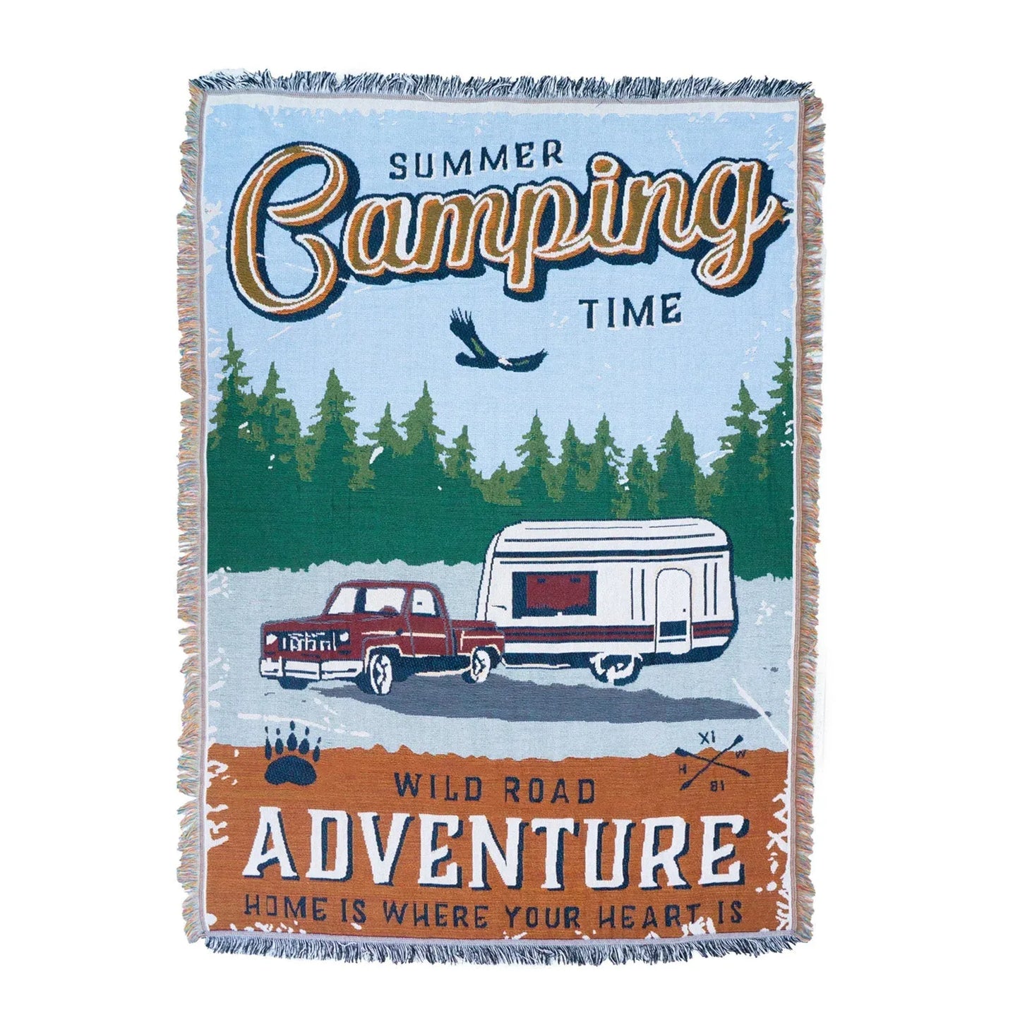 HYUGA Extra Large Camping Blanket (68"x48")- Camping Rug, Beach Blanket, Picnic Blanket, Outdoor Blanket, Bed Sofa Couch