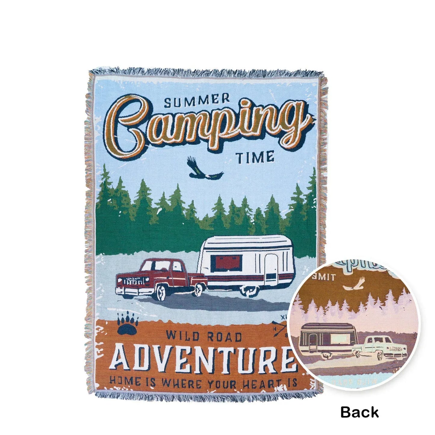 HYUGA Extra Large Camping Blanket (68"x48")- Camping Rug, Beach Blanket, Picnic Blanket, Outdoor Blanket, Bed Sofa Couch