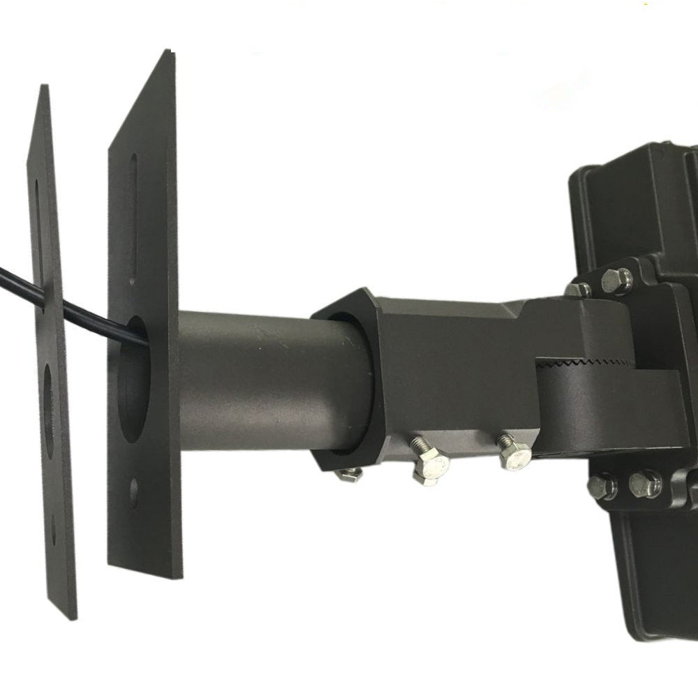 2.38" Side Tenon Adapter for Square Pole,Transform The Slip Fitter Adapter into Arm Mounting, The Tenon Bracket for Outdoor Lighting Fixtures