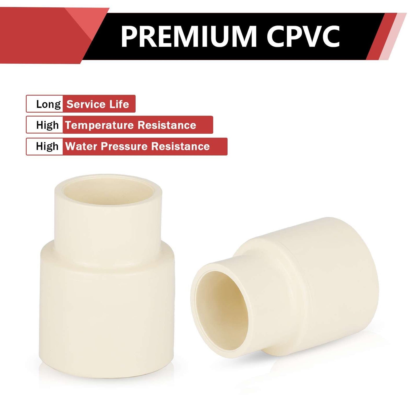 1" X 3/4" CPVC CTS Reducer Coupling (Socket)