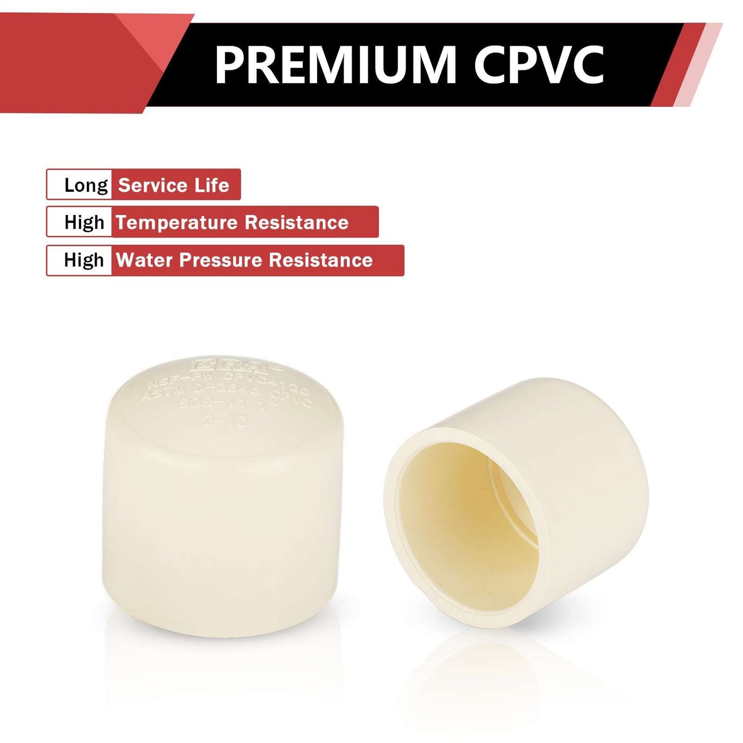 1" CTS CPVC Cap (Socket)