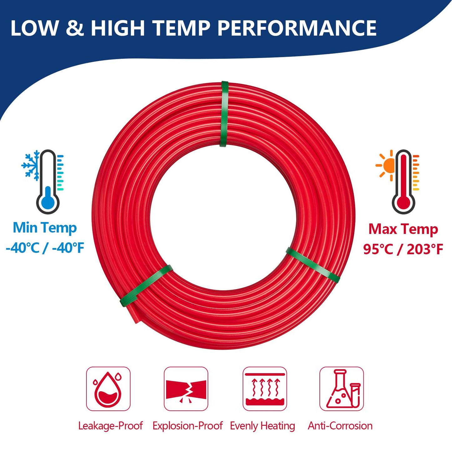 1/2" 100ft PEX-B Pipe (Red & Cutter)
