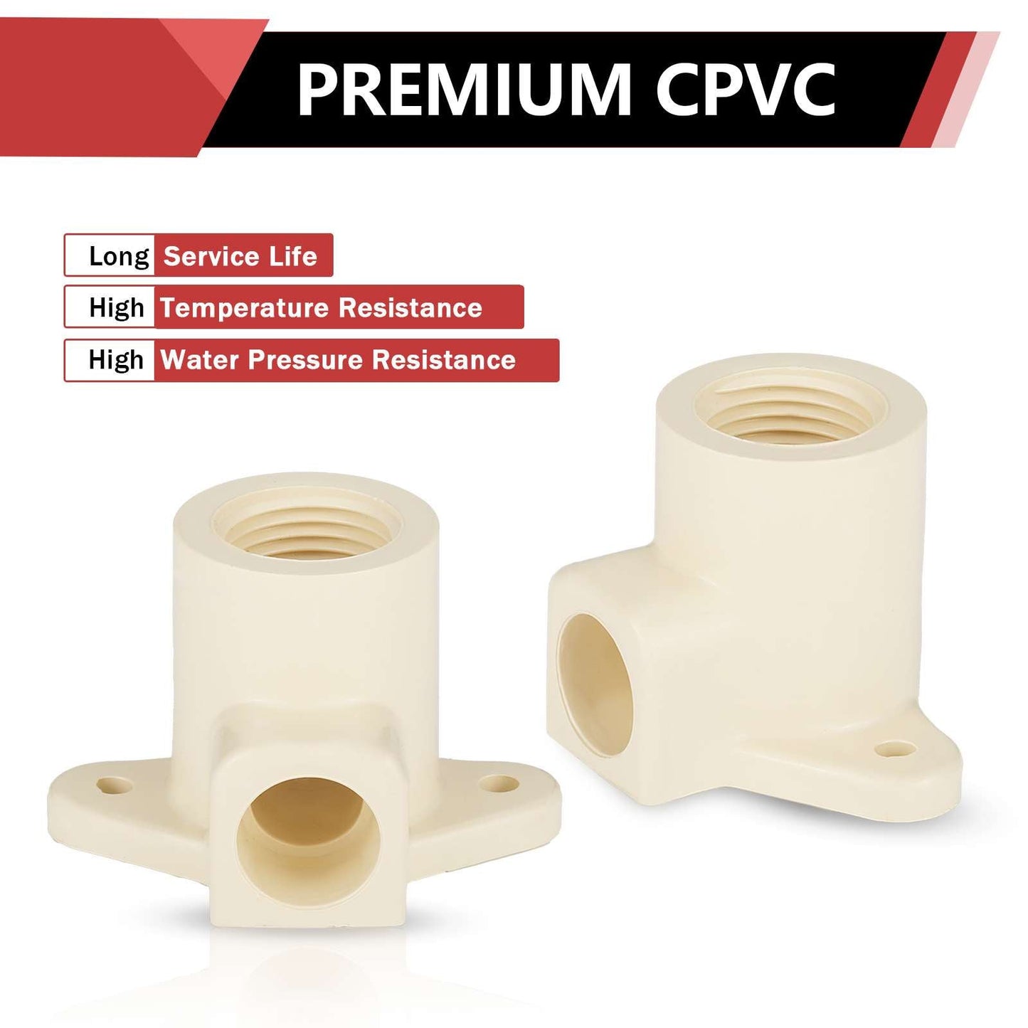 1/2" CTS CPVC Drop Ear Elbow (Socket x FIP)