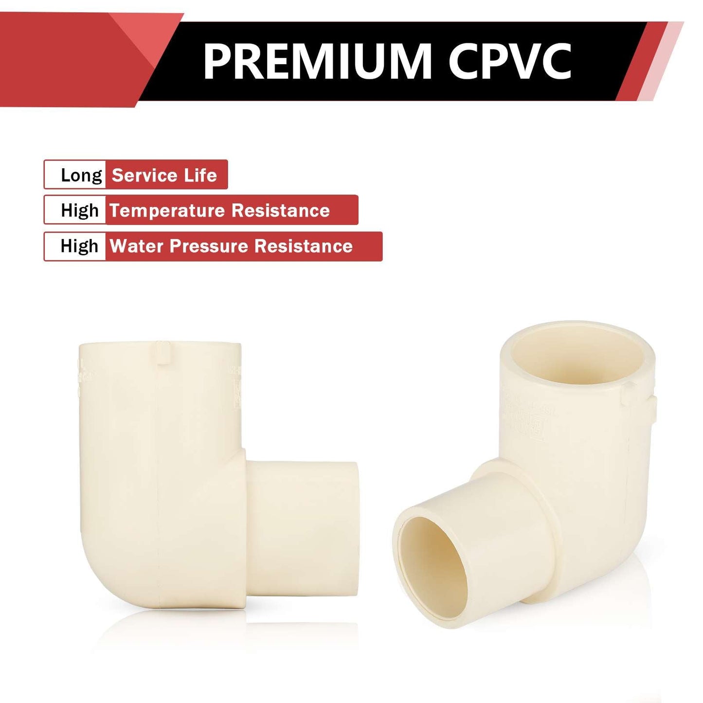 1" CPVC CTS 90° Street Elbow (Spigot x Socket)