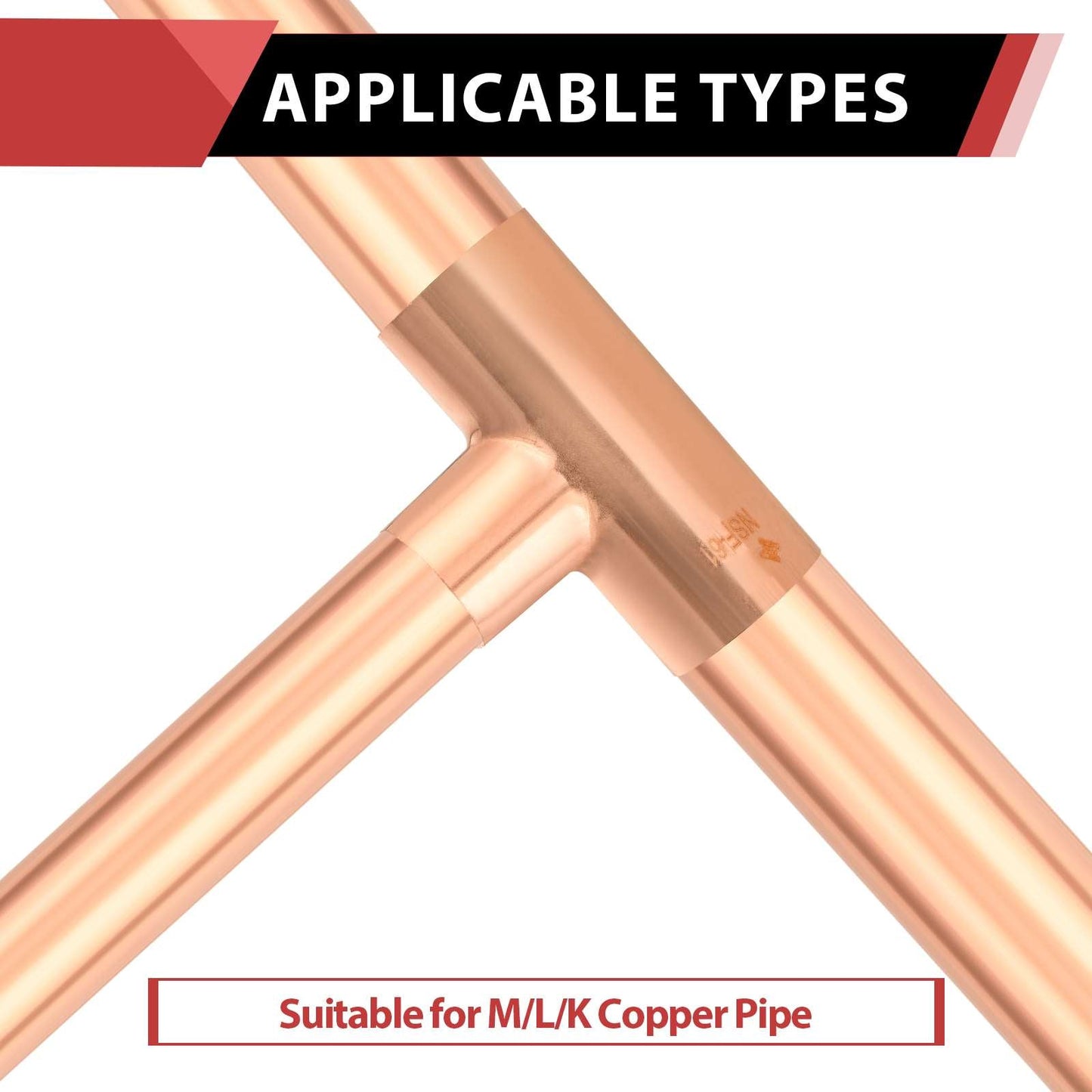 1-1/4" X 1-1/4" X 1" Copper Reducing Tee