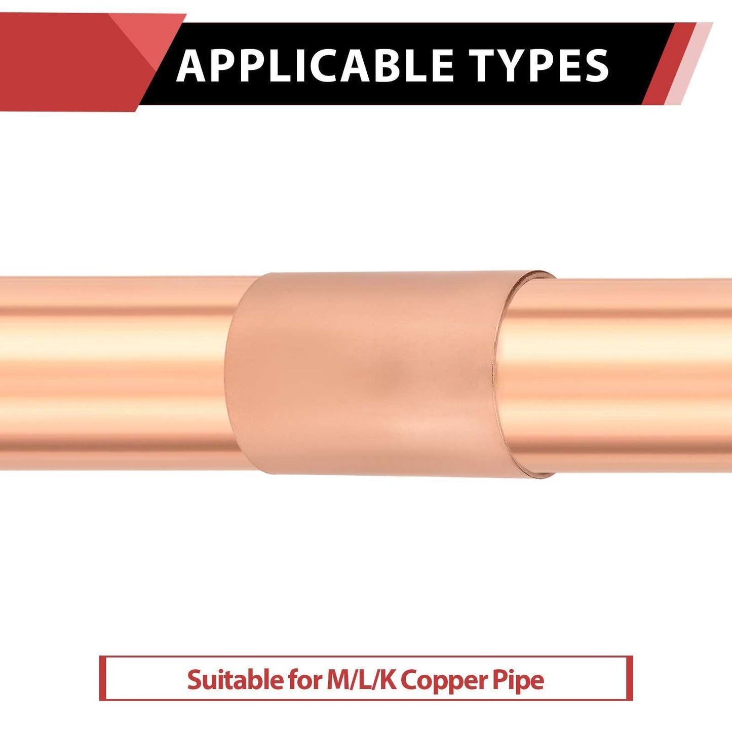 1-1/2" Copper Coupling, No Stop