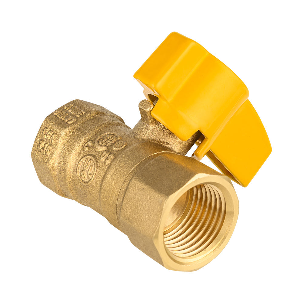 1/2" FNPT Gas Valve, Yellow