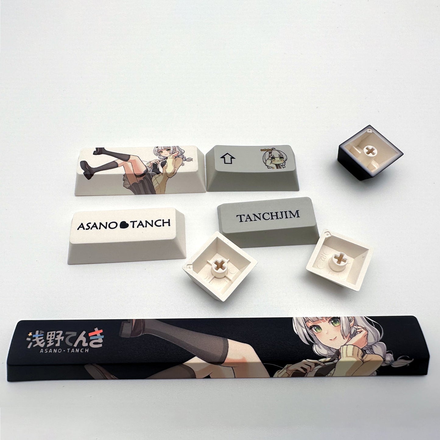 XVX  Asano Touch   Cherry Profile 5-sided Dye-Sub PBT Keycap Set (167-Key)