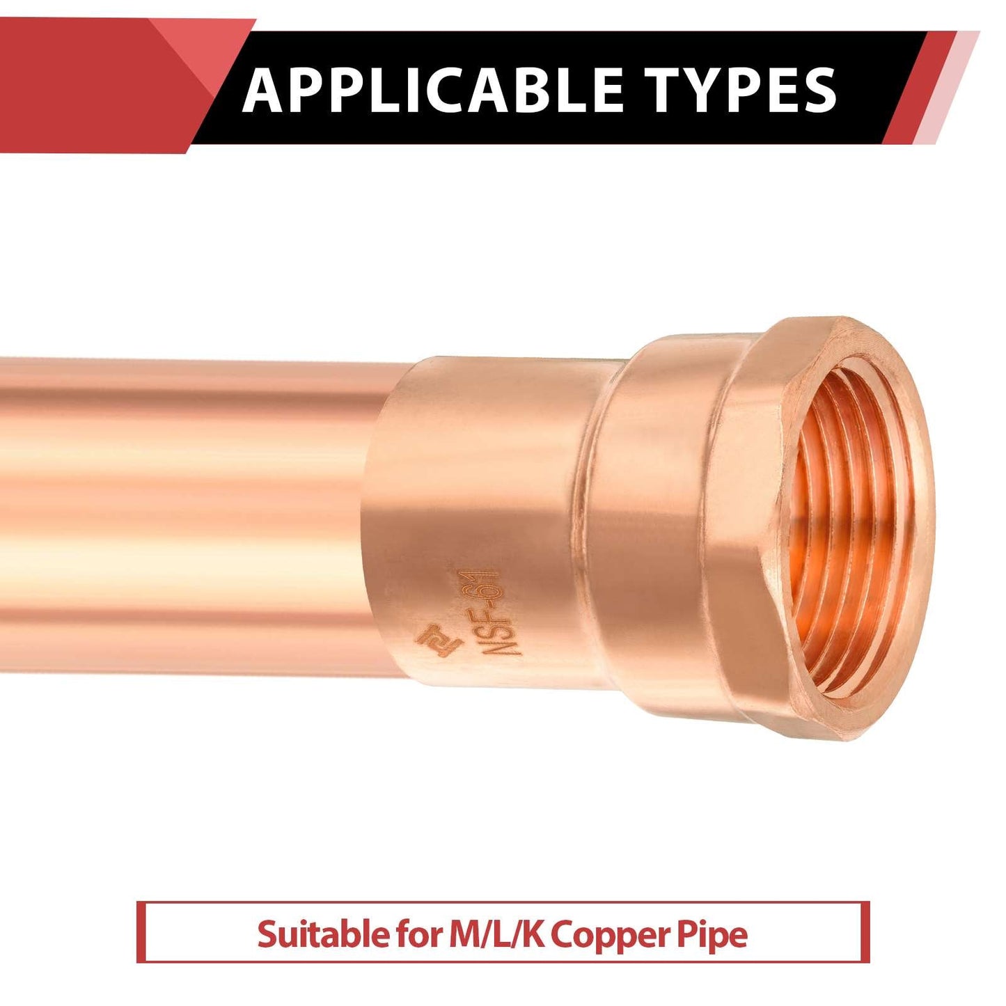 1" C x FNPT Copper Female Adapter