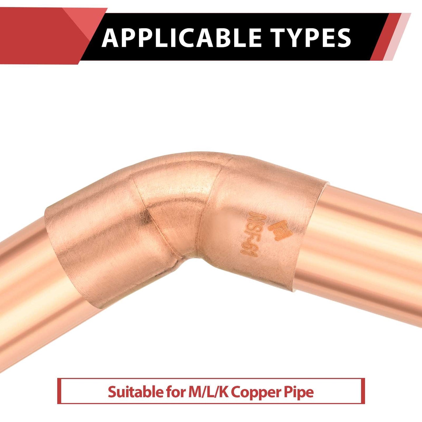 1-1/2" 45º Copper Elbow