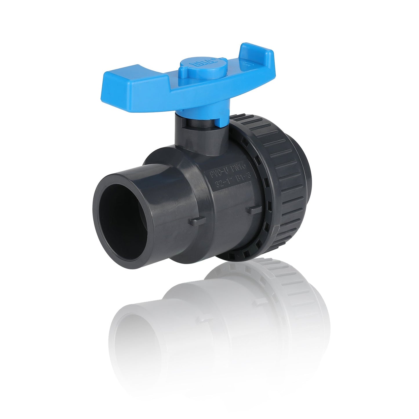 1" PVC Single Union Ball Valve SCH 40/80, Threaded