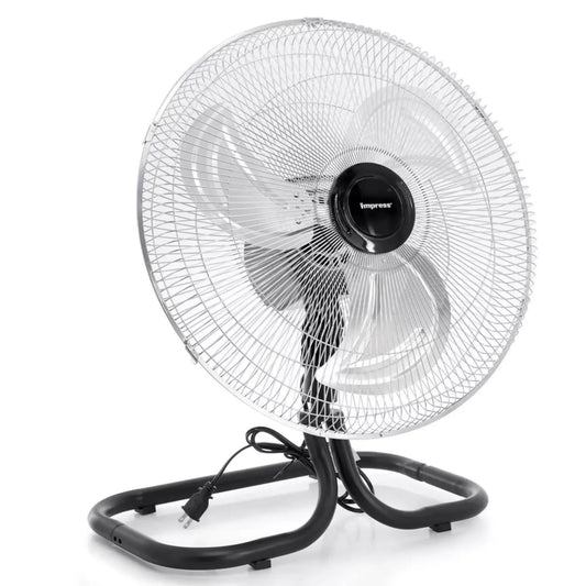 Impress 18-Inch 2-in-1 Chrome Hi-Speed Industrial Oscillating Fan
