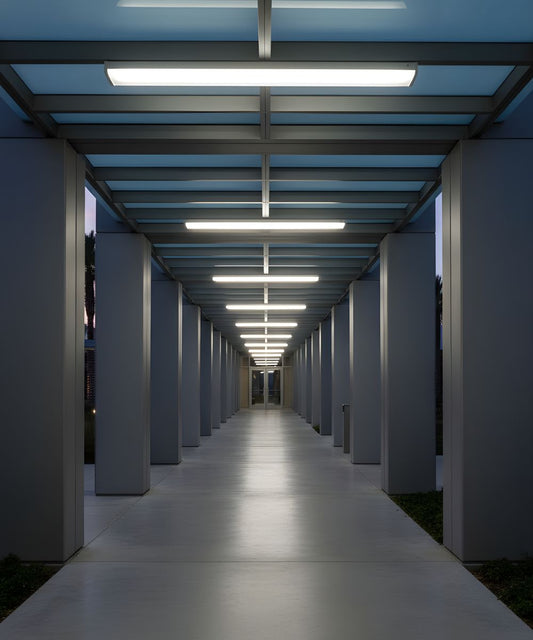 49"W Prismatic Wraparound 1-Light Integrated LED Light LightStrip Ceiling Light Fixture by RP Lighting