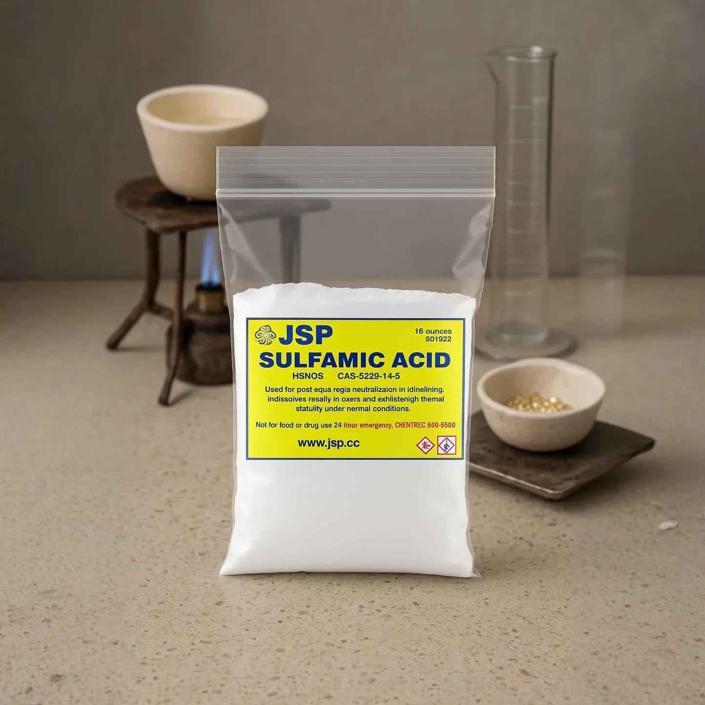 JSP 99.95% Sulfamic Acid – For E-Waste, Gold Refining & Metal Cleaning