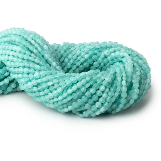 4mm Amazonite Checkerboard Faceted Calibrated Coins 12.25 inch 82 Beads
