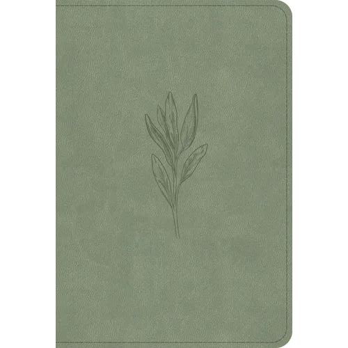 NASB Large Print Compact Reference Bible, Sage Suedesoft Leathertouch