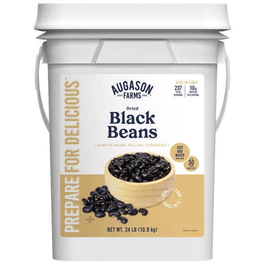 Dried Black Beans 4-Gallon Pail, 237 Servings