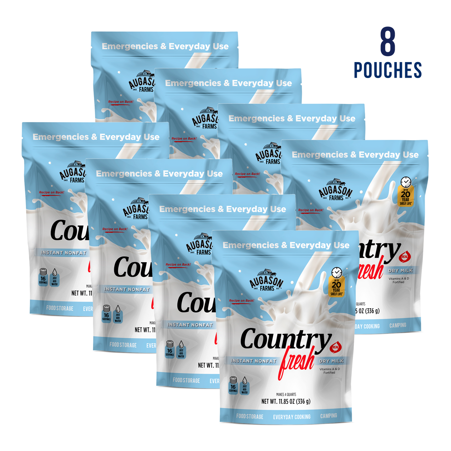 Country Fresh Instant Nonfat Dry Milk Pouch, 16 Servings