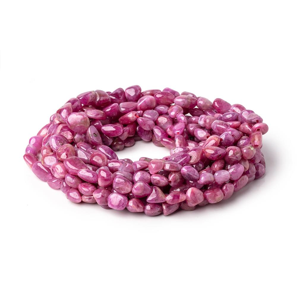 5-9mm Ruby Plain Nugget Beads 16 inch 57 pieces