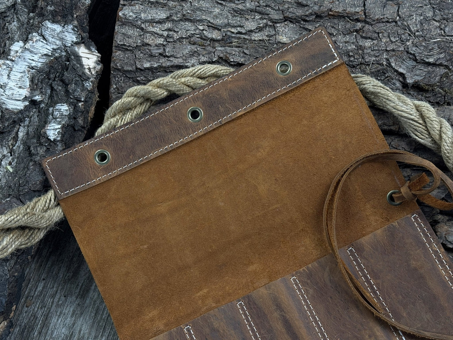 5 Pocket Leather Chisel Roll