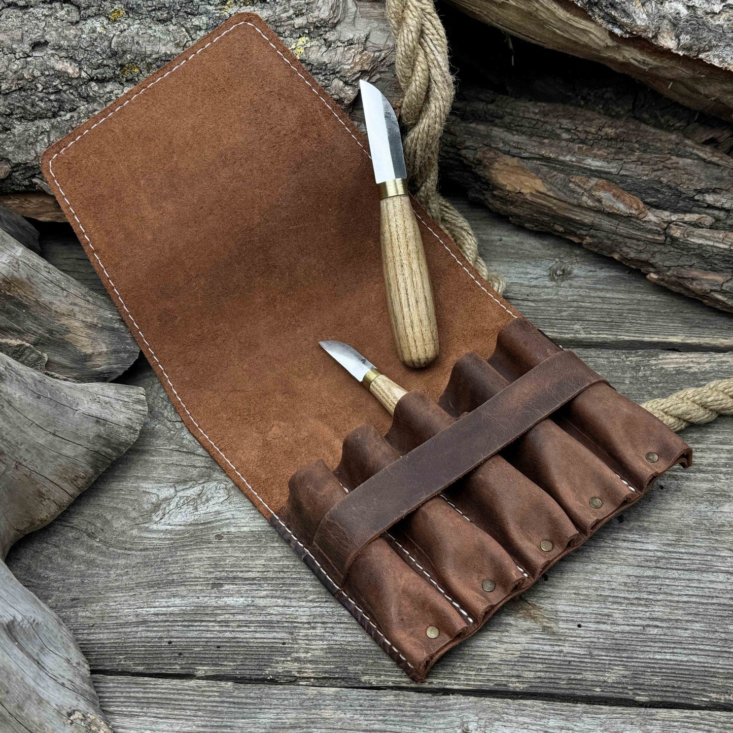 5-Pocket Leather Tool Case
