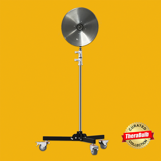 500W Infrared Heat Lamp Stand Rolling Base 120V USA & Canada | TheraBulb
