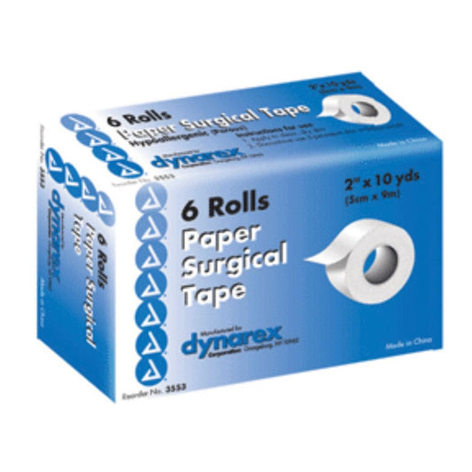 Dynarex Paper Surgical Tape – Microporous Medical Tape (2" x 10 Yards)