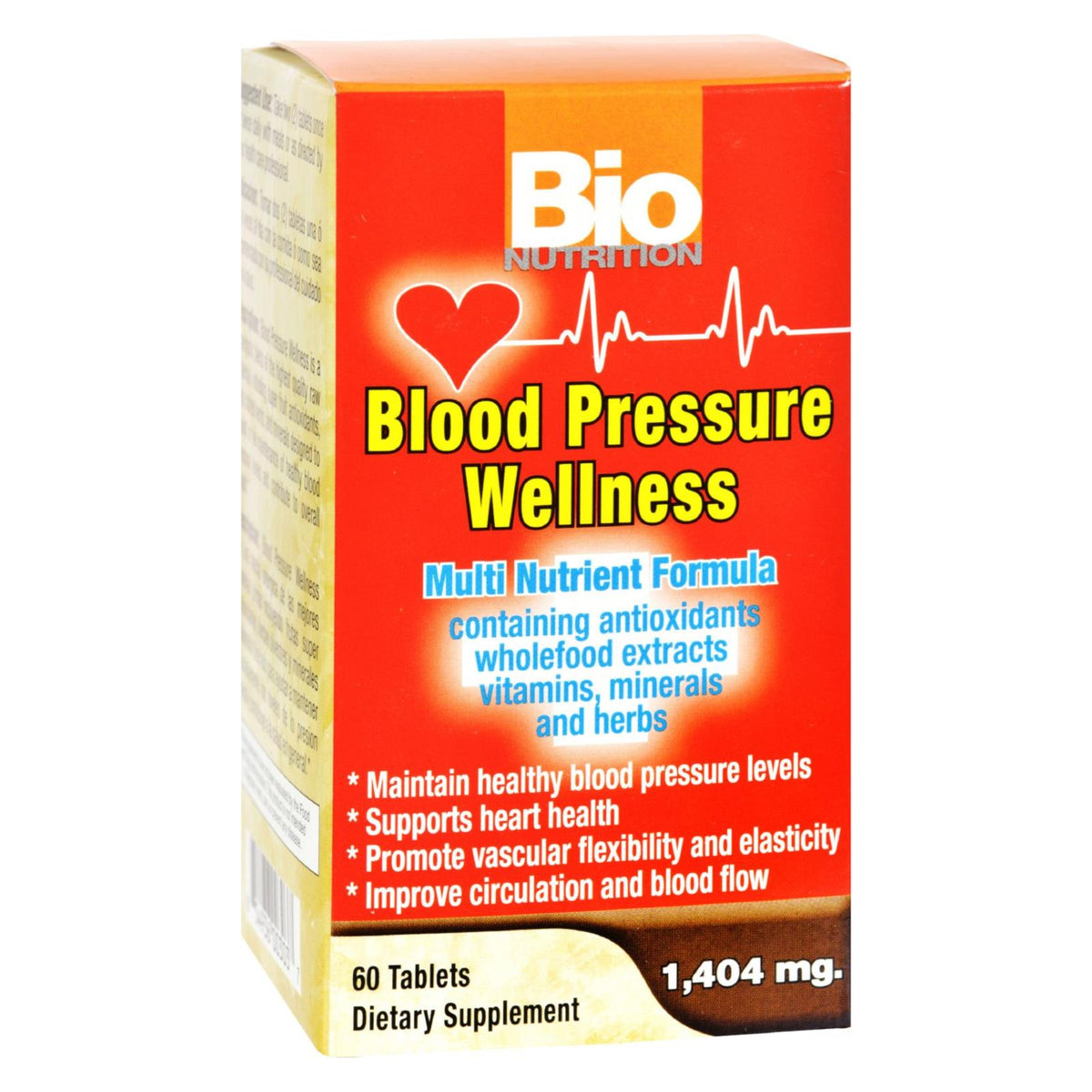 Bio Nutrition Blood Pressure Wellness, 60 ct