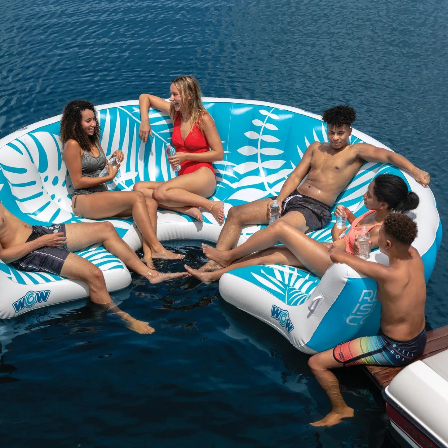 WOW Sports Inflatable Lounging Resort Island for 6-8 People