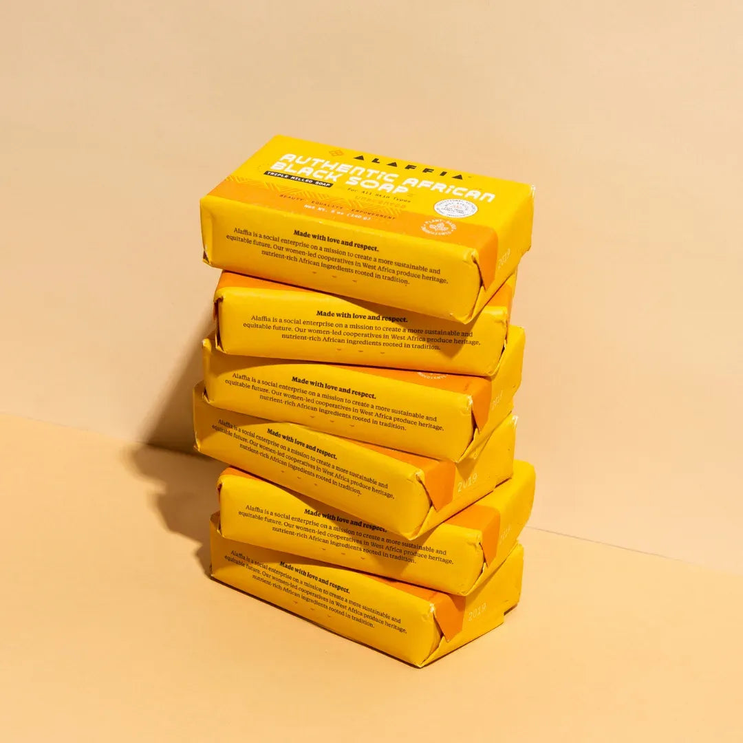 Authentic African Black Soap Triple Milled - Unscented