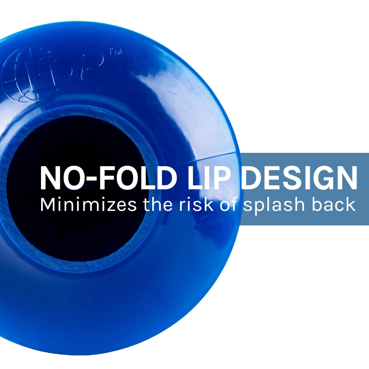 Antimicrobial Bellows Accordion Toilet Plunger with Black Storage Tray (Blue)