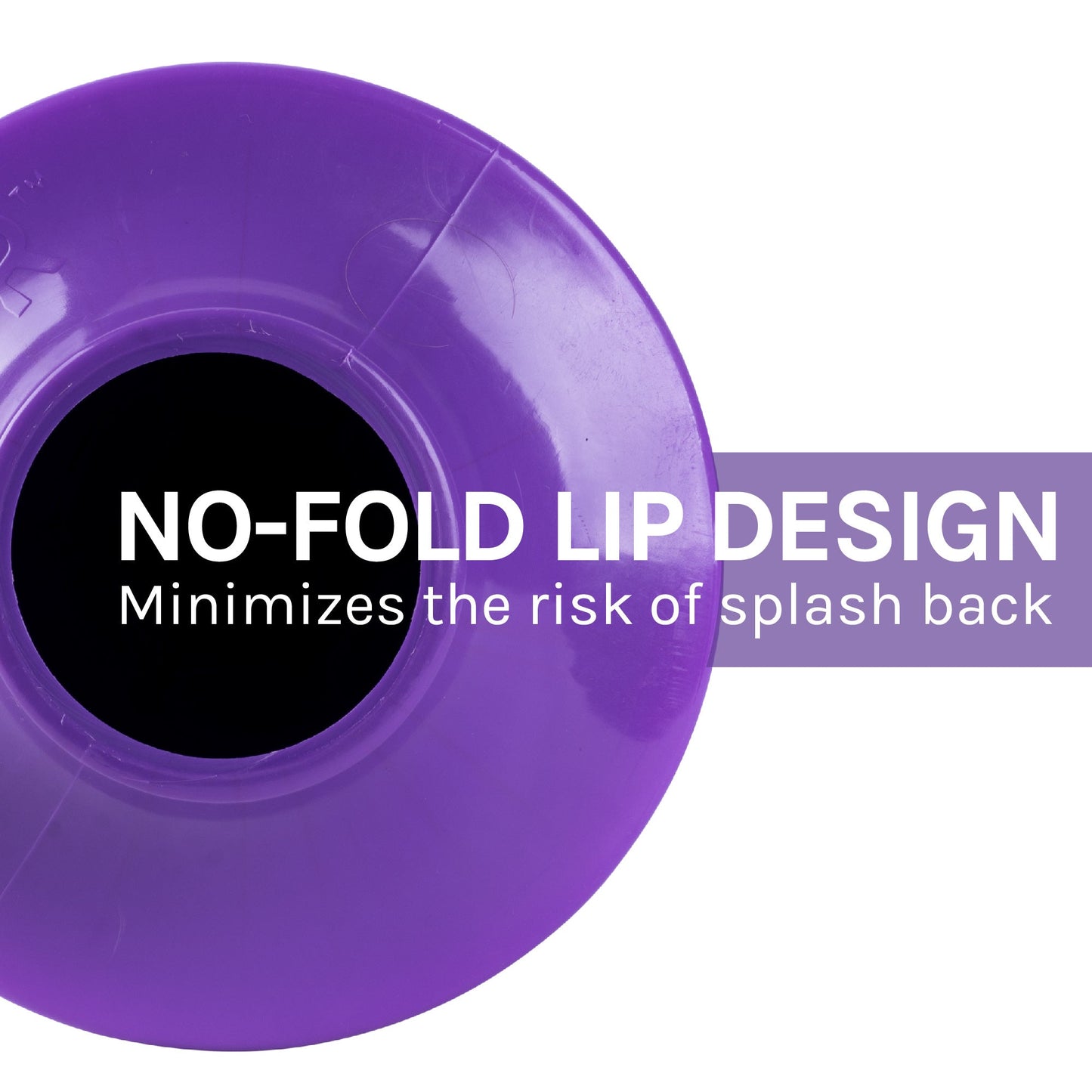 Antimicrobial Bellows Accordion Toilet Plunger with Black Storage Tray (Purple)