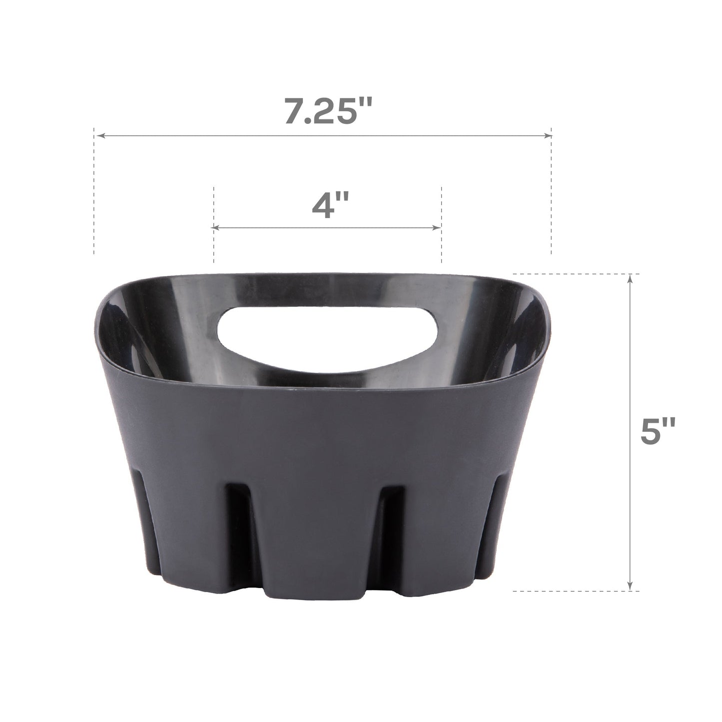 Antimicrobial Universal Drip Tray for Toilet Plunger (Black)