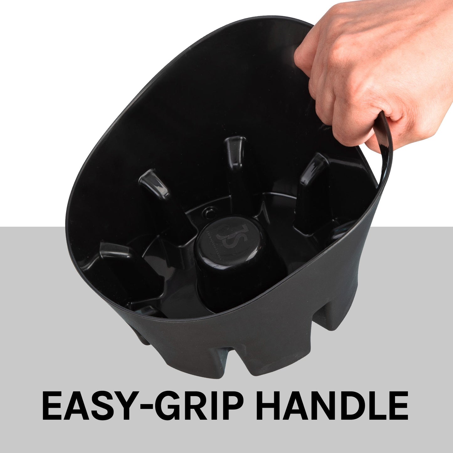 Antimicrobial Universal Drip Tray for Toilet Plunger (Black)