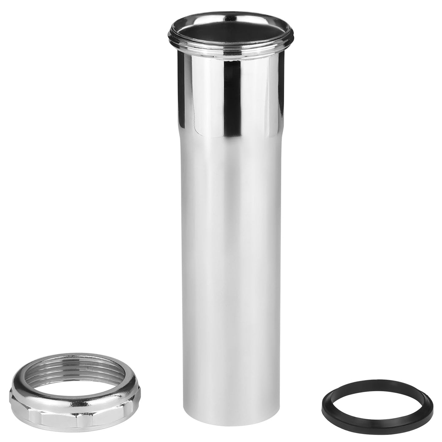 1-1/2" x 6" Slip-Joint Sink Drain Extension Tube, 20GA, Chrome Plated Brass