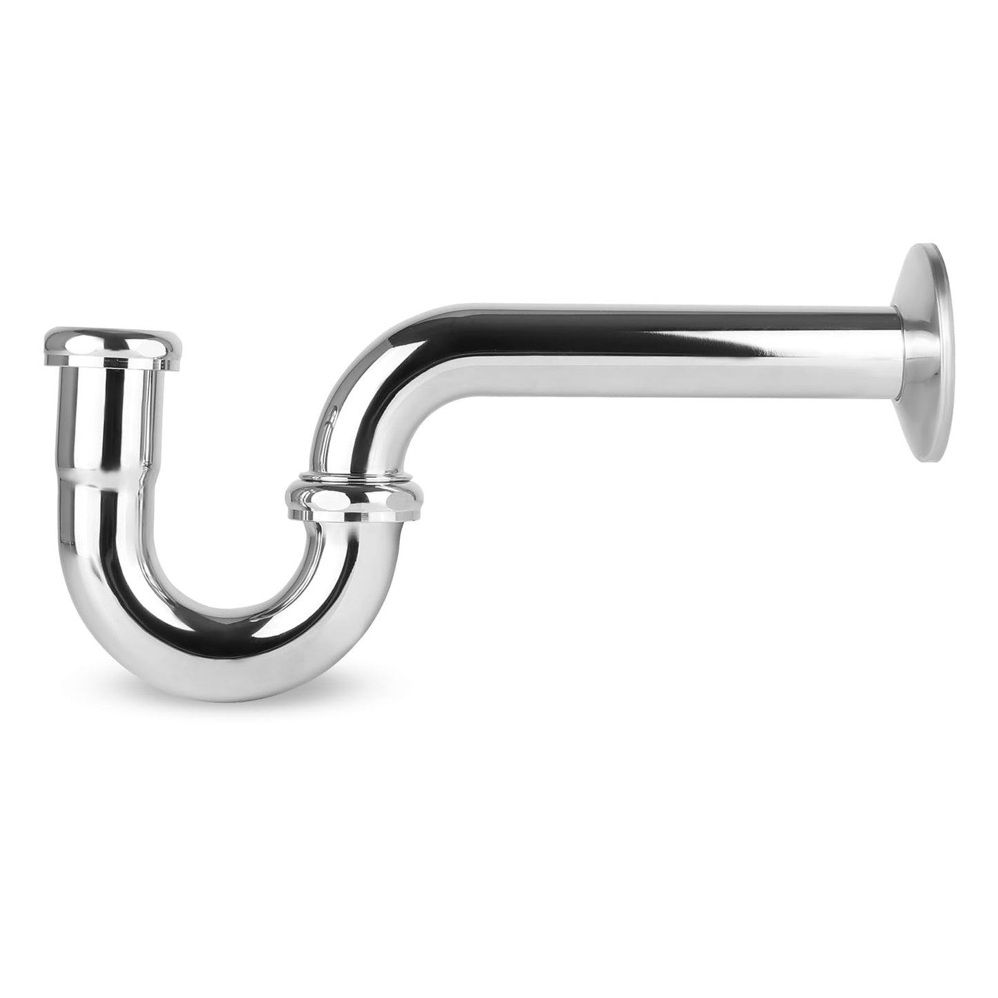 1-1/4" P-Trap, 17GA, Chrome Plated Brass