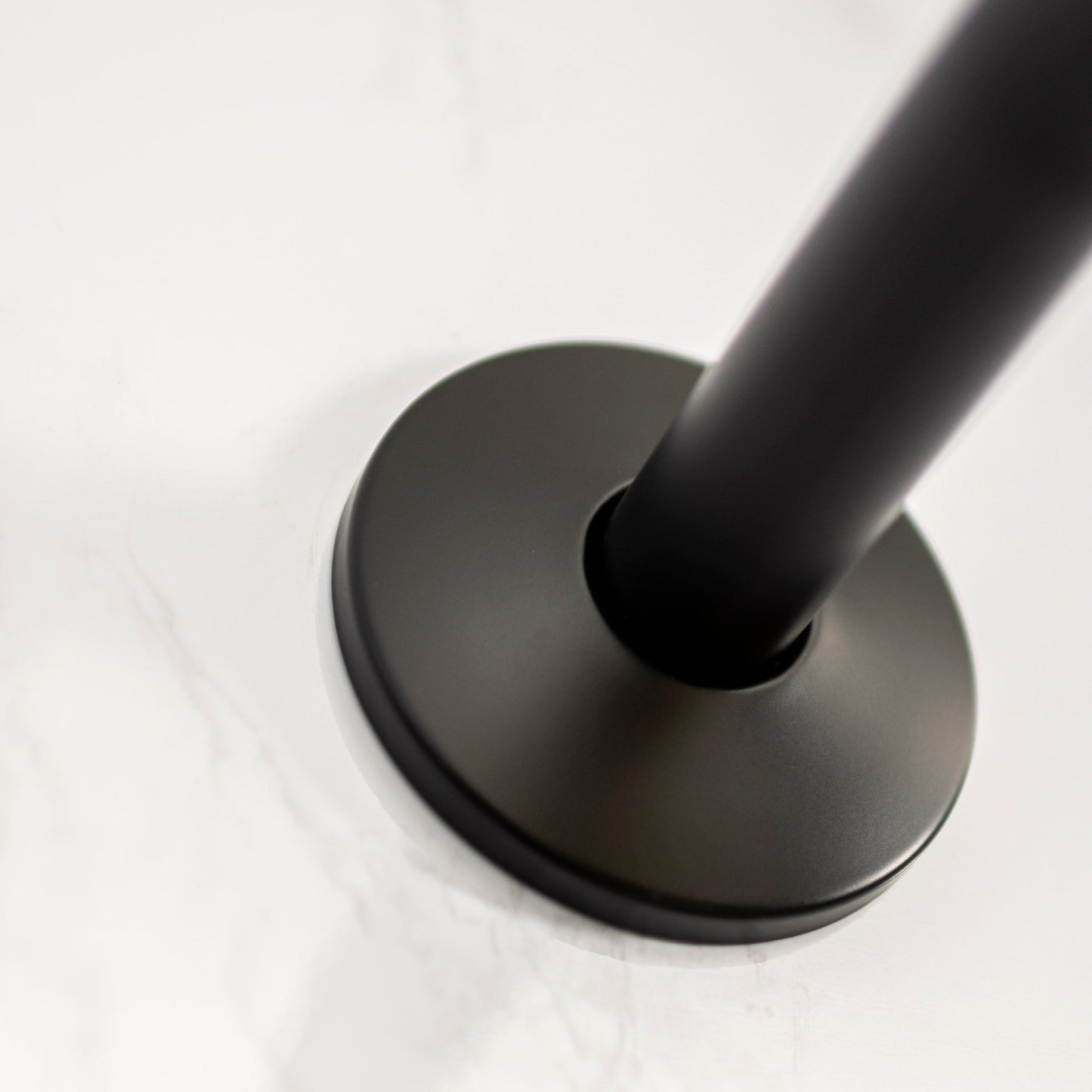 12 in. L-Shaped Shower Head Extension Arm (Black Finish)