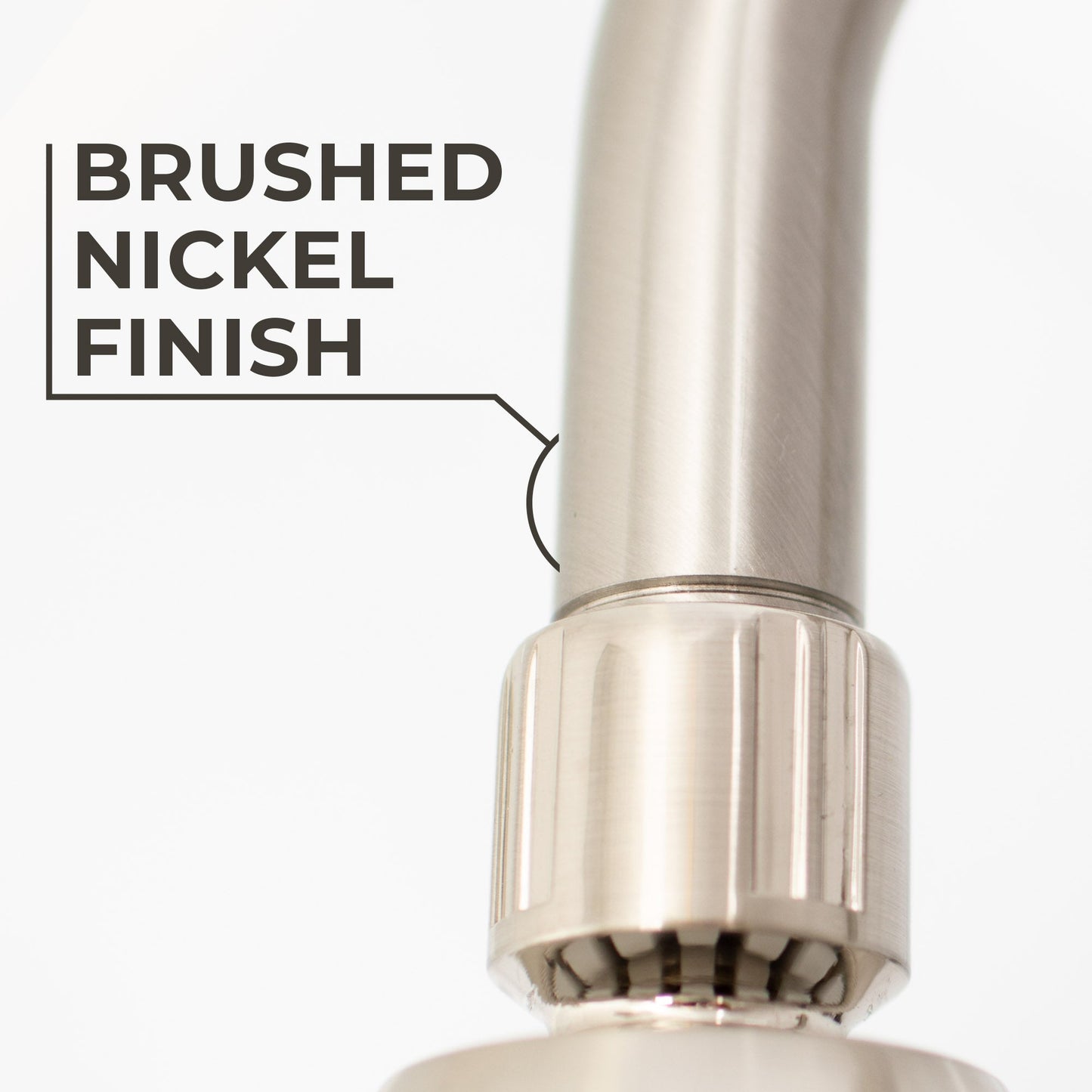 12 in. L-Shaped Shower Head Extension Arm (Brushed Nickel Finish)