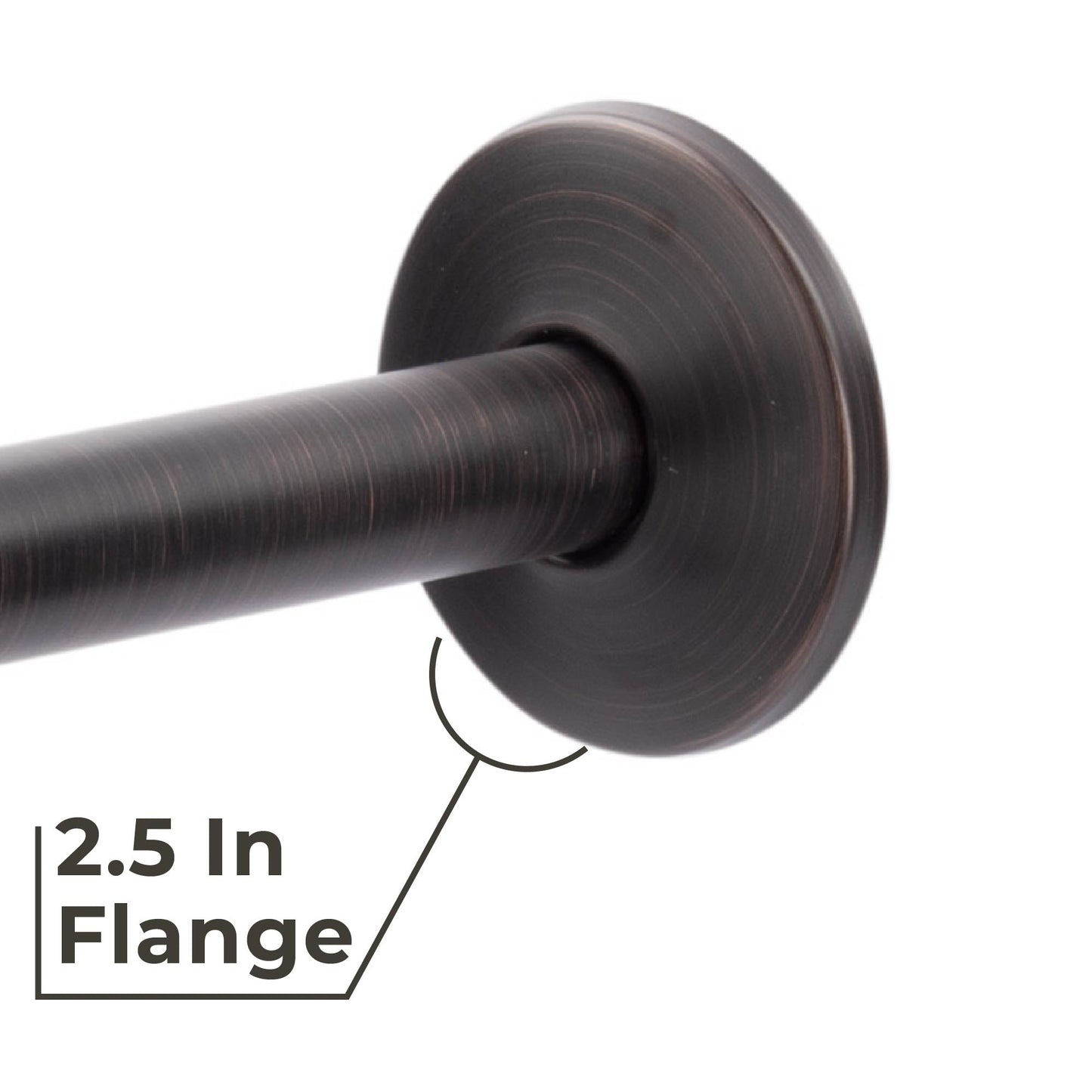 12 in. L-Shaped Shower Head Extension Arm (Oil-Rubbed Bronze Finish)