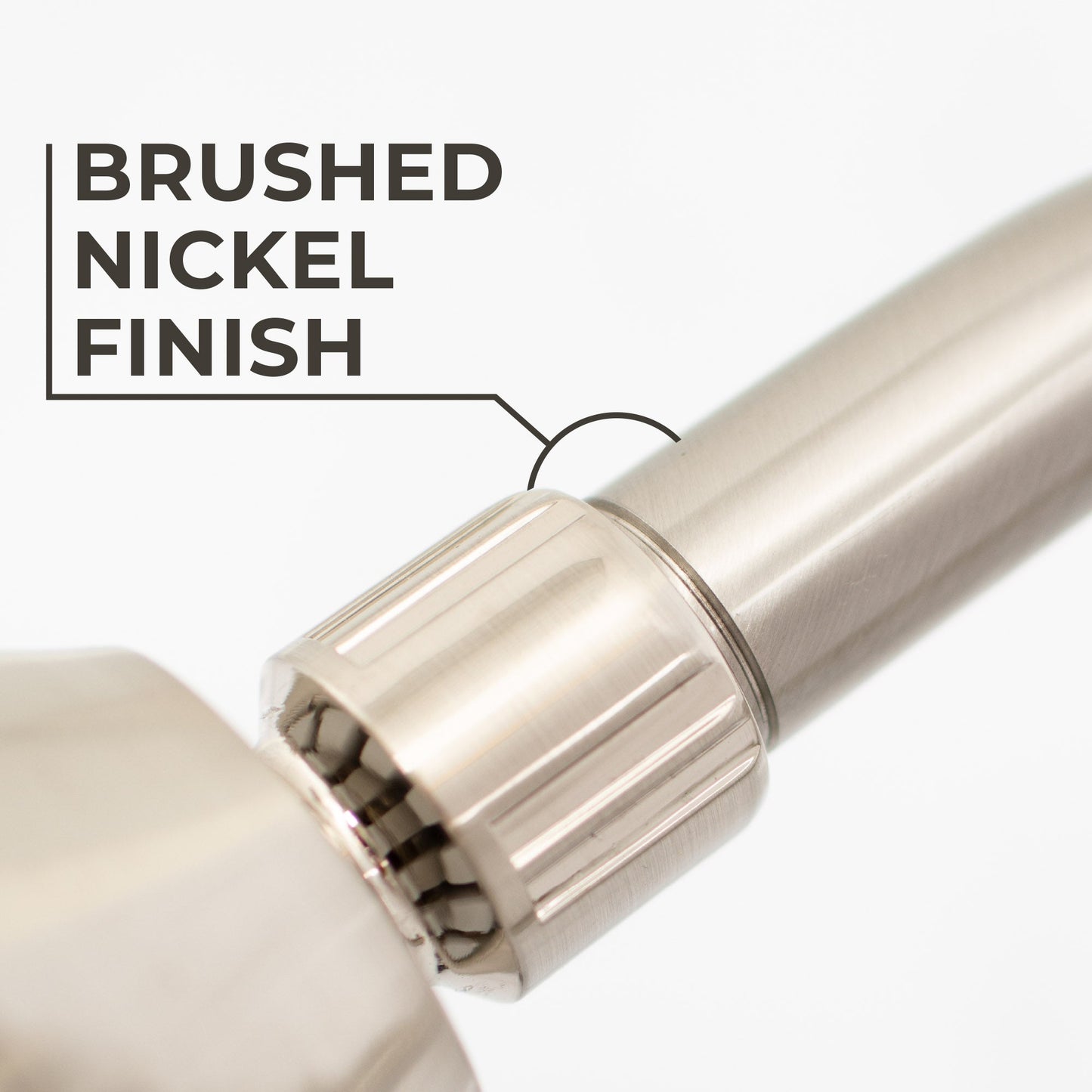 10.5 in. S-Shaped Stainless Steel Shower Head Extension Arm (Brushed Nickel Finish)