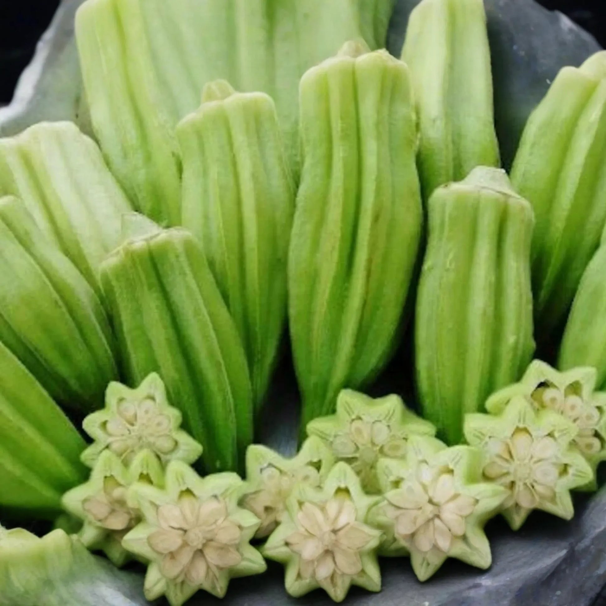 40 Star of David Okra Seeds - Heirloom, Non-GMO, Unique Shape & Flavor | USA Seller,