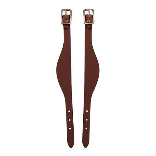 Bridle Leather Fender Hobbles, Flared HONEY