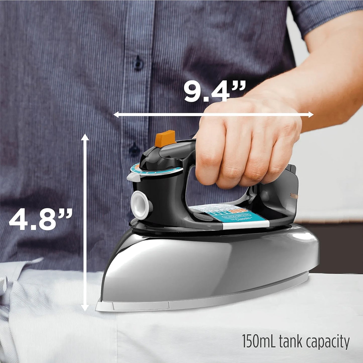 Black & Decker Classic Auto-Shutoff Iron with Aluminum Soleplate