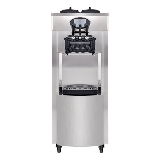 53" Freestanding 3 Flavors Commercial Soft Serve Yogurt Ice Cream Machine Maker With Auto Clean (92574031)