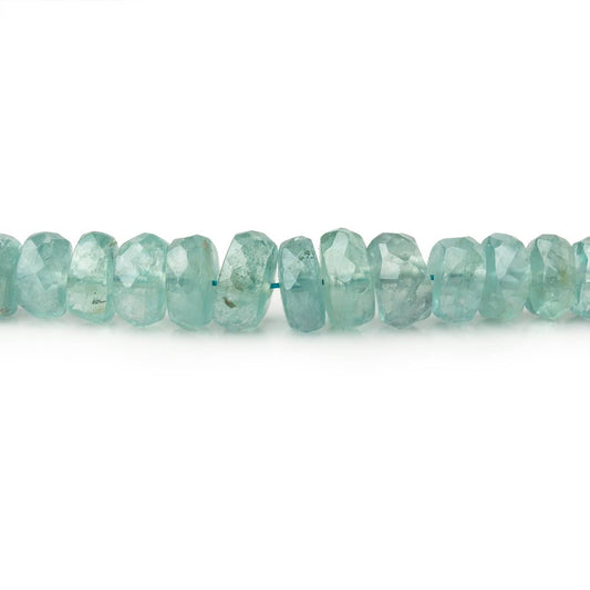 3-5.5mm Teal Green Kyanite Faceted Rondelle Beads 16 inch 150 pieces AA