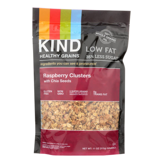 Kind Clusters - Granola - Healthy Grains - Raspberry With Chia Seeds - 11 Oz - Case Of 6