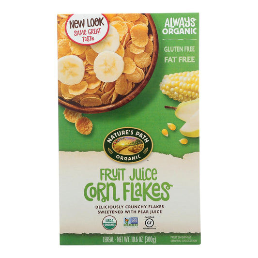 Nature's Path Organic Corn Flakes Cereal - Fruit Juice Sweetened - Case Of 12 - 10.6 Oz.